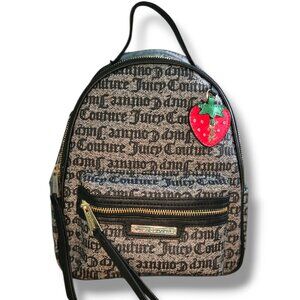 NEW Rosie Juicy Couture Mini Backpack with Strawberry charm